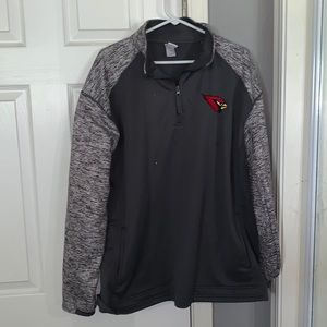 Quarter zip pullover.